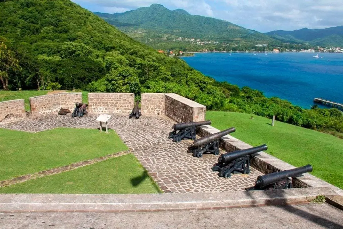 Scenic view from Cabrits National Park in Dominica